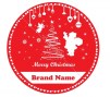 Merry christmas glass slide design4